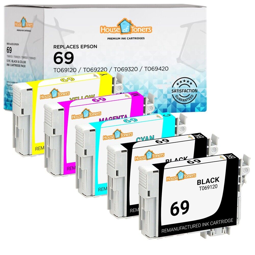 5PK for Epson T069 Ink Cartridges for NX515 NX400 415 CX9400 CX8400 CX7400