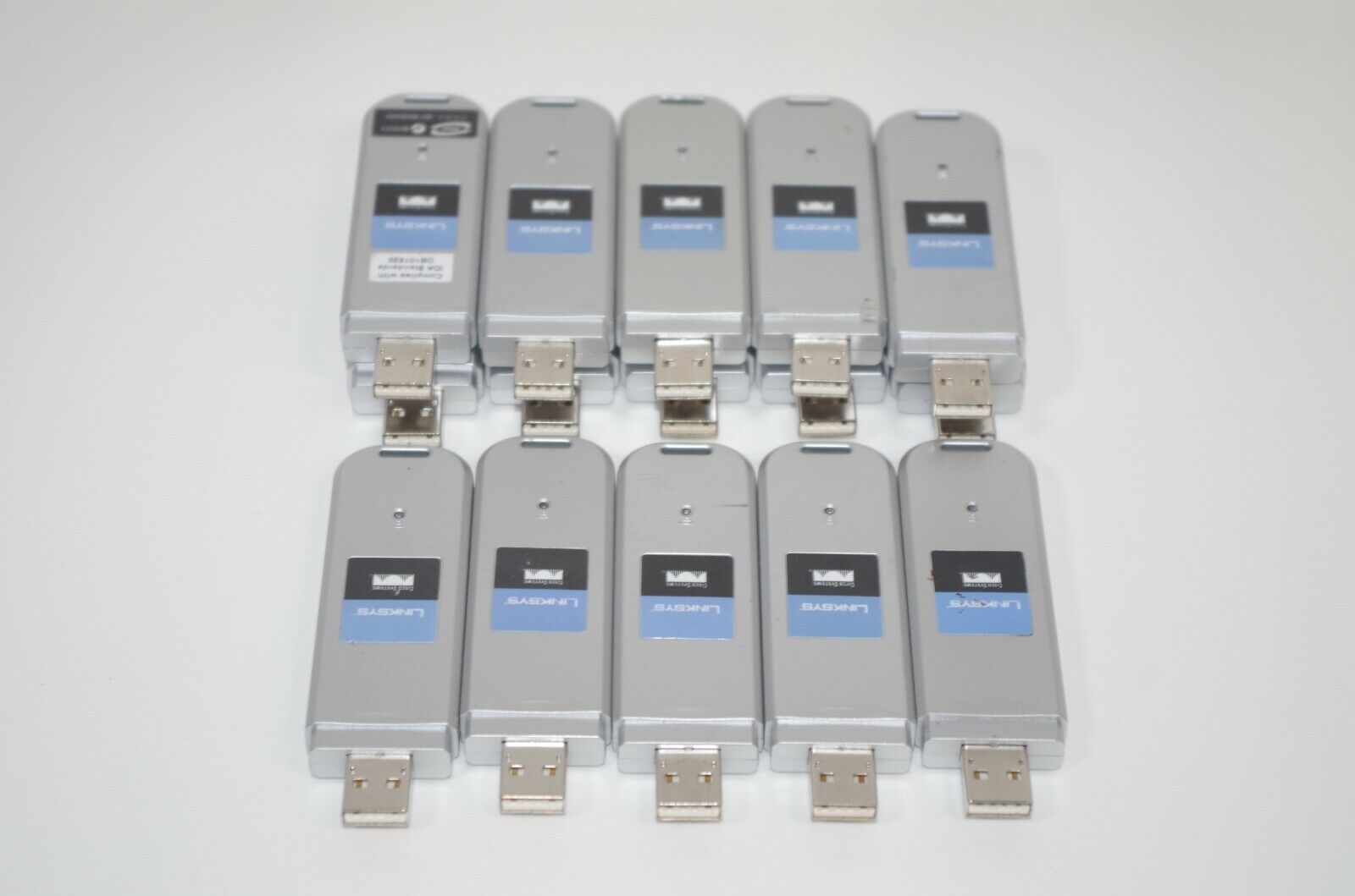 Lot of 15 Linksys/Cisco Systems WUSB54GC Compact Wireless-G USB Adapters