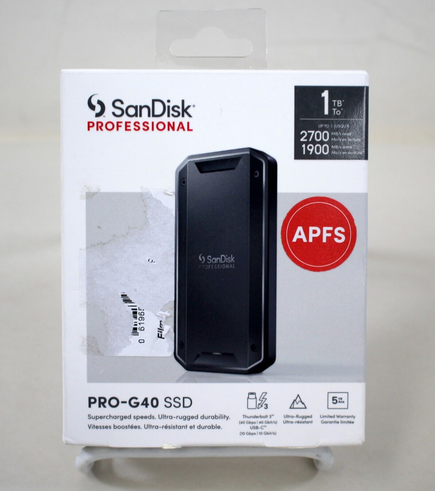 SanDisk Professional 1TB PRO-G40 External SSD (SDPS31H-001T-GBCND) - NEW SEALED