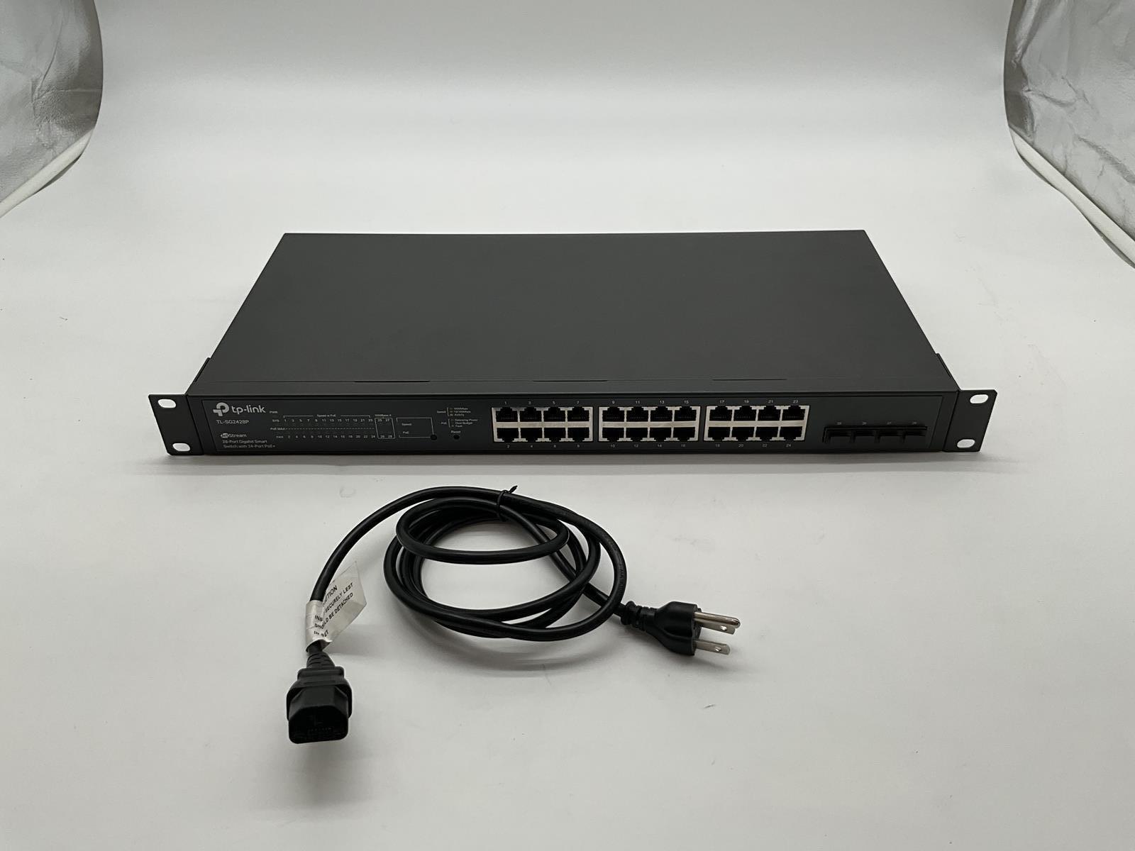 TP-Link JetStream TL-SG2428P 28-Port Gigabit PoE+ Ethernet Switch *READ*