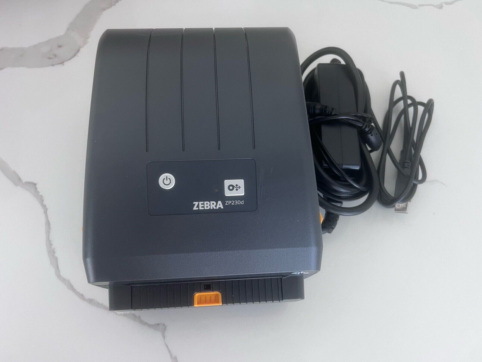 Zebra ZP230d Thermal Label Printer With AC Adapter