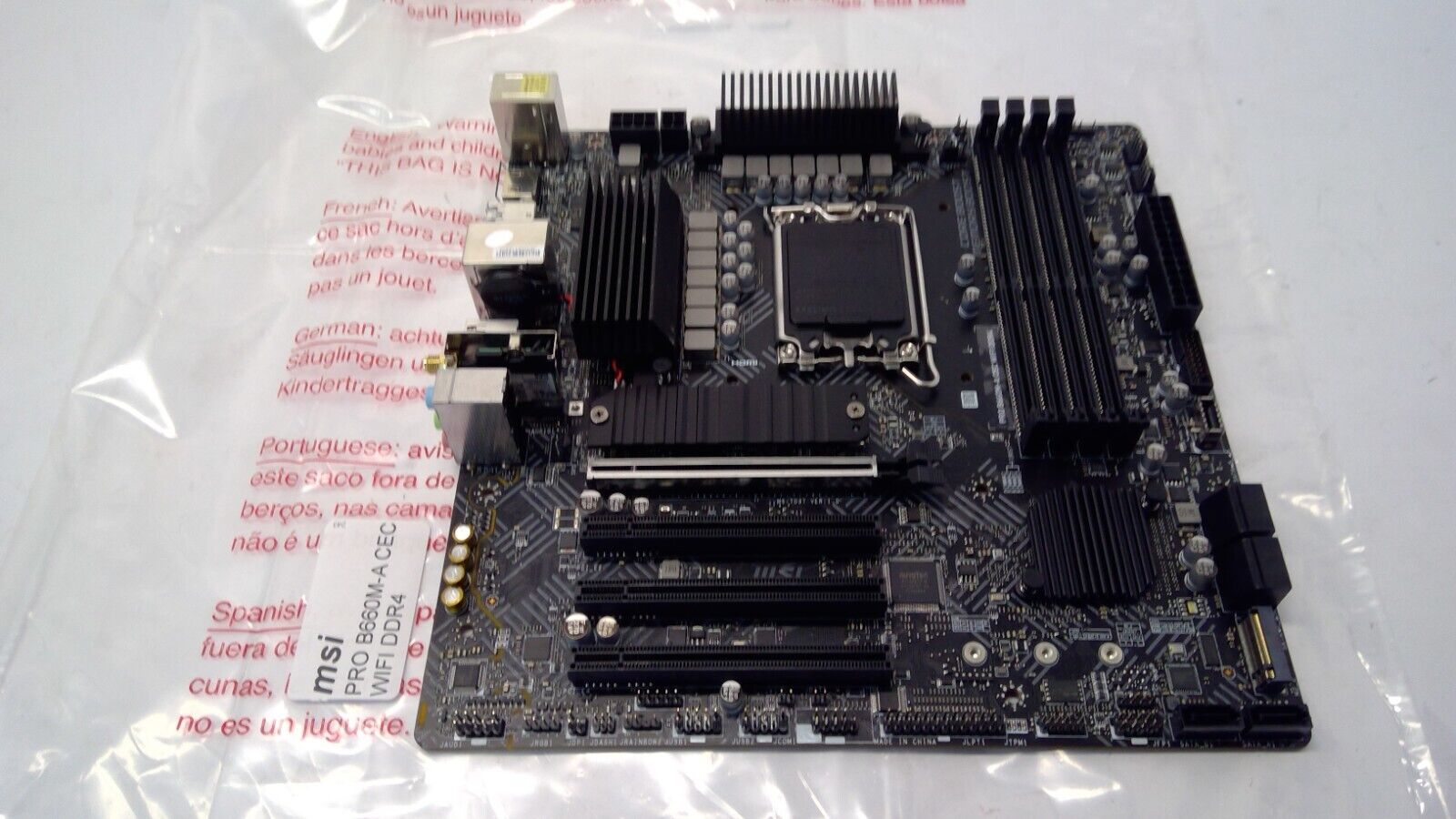 MSi PRO B660M-A CEC WIFI DDR4  LGA1700 microATX Motherboard