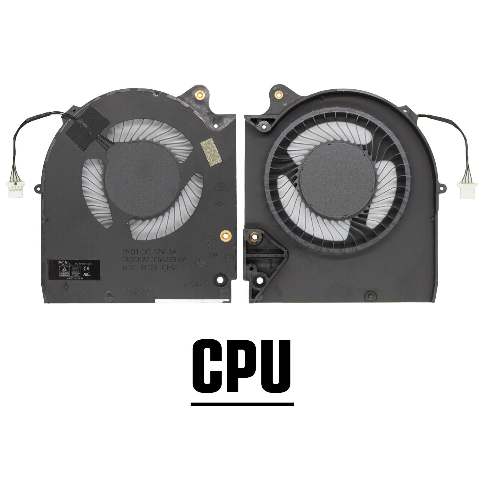 OEM CPU GPU Cooling Fan Replacement For Dell Alienware Ryzen Laptop M15 R5 R6