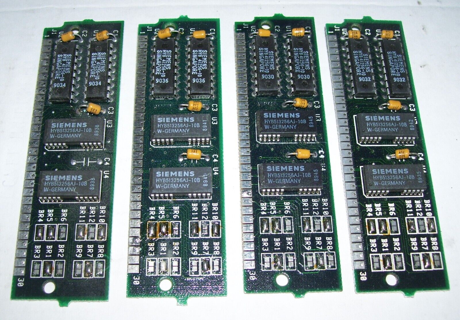 Atari 520 1040 STE Computer 4 x 256K 30 Pin Simms = 1MB ( 1040 ) TESTED OK
