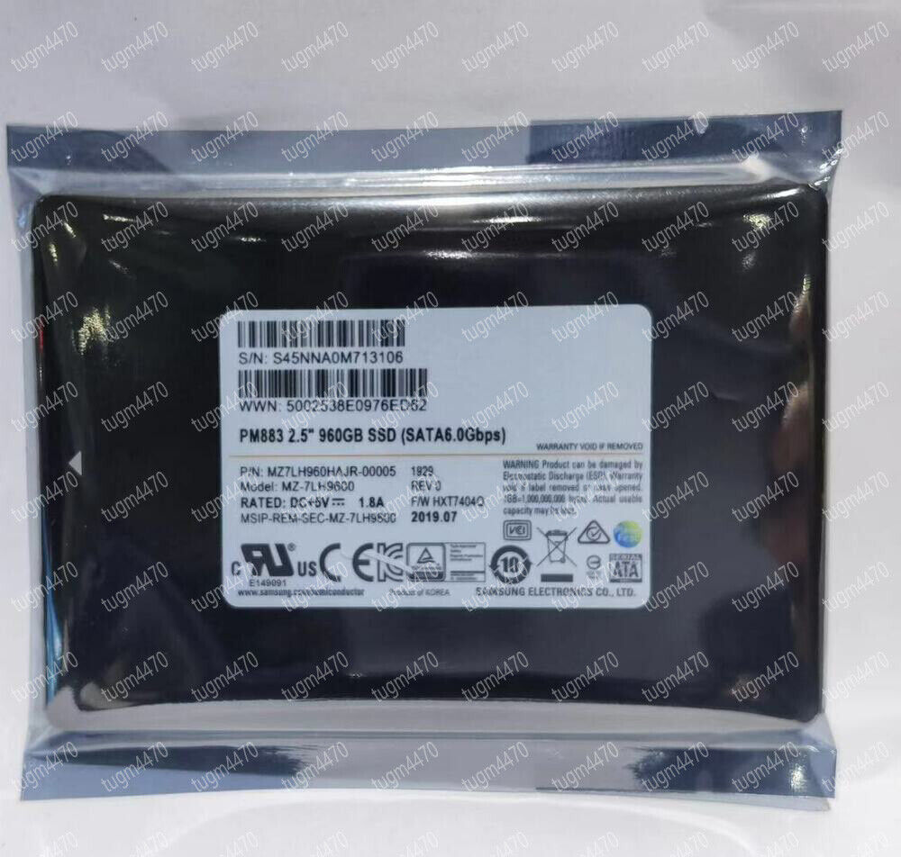 Samsung 960GB SSD PM883 2.5