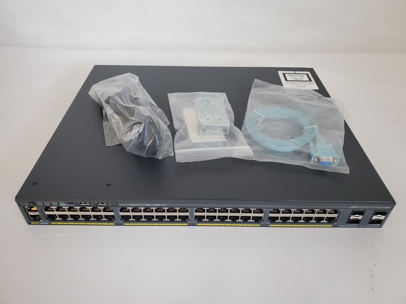 Cisco Catalyst WS-C2960X-48FPS-L 48 Port Gigabit PoE 4 SFP 1G Network Switch