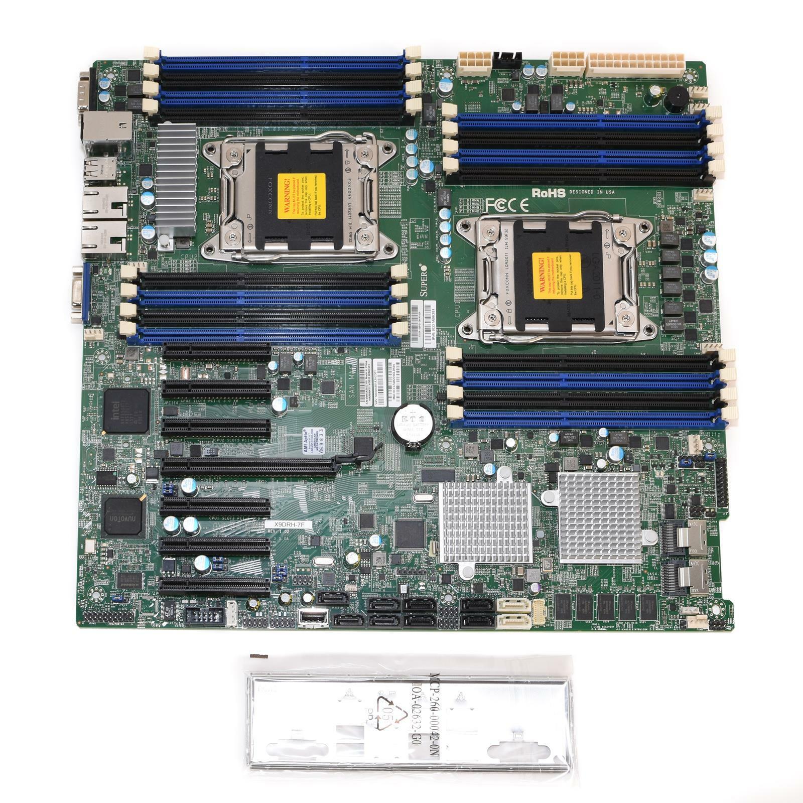 Supermicro X9DRH-7F Dual Socket XEON LGA2011 Extended ATX Server Motherboard