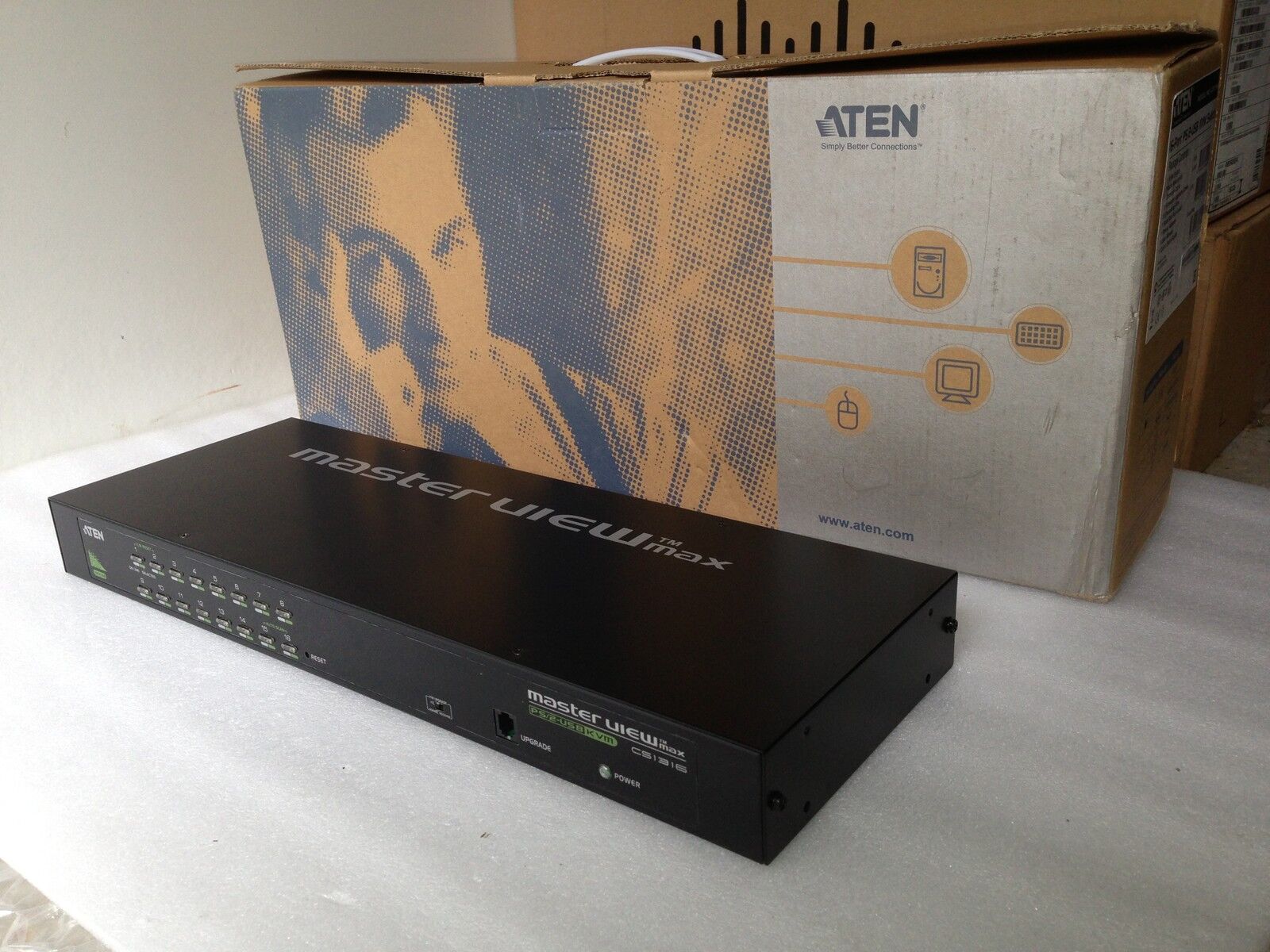 ATEN Master View max CS1316 PS/2-USB KVM  90 Day's Warranty. Real time listing.