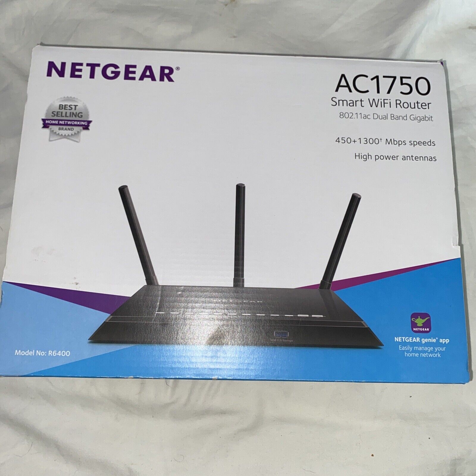 NETGEAR AC1750 Smart Wifi Router 802.11ac Dual Band Gigabit 450+1300Mbps Tested