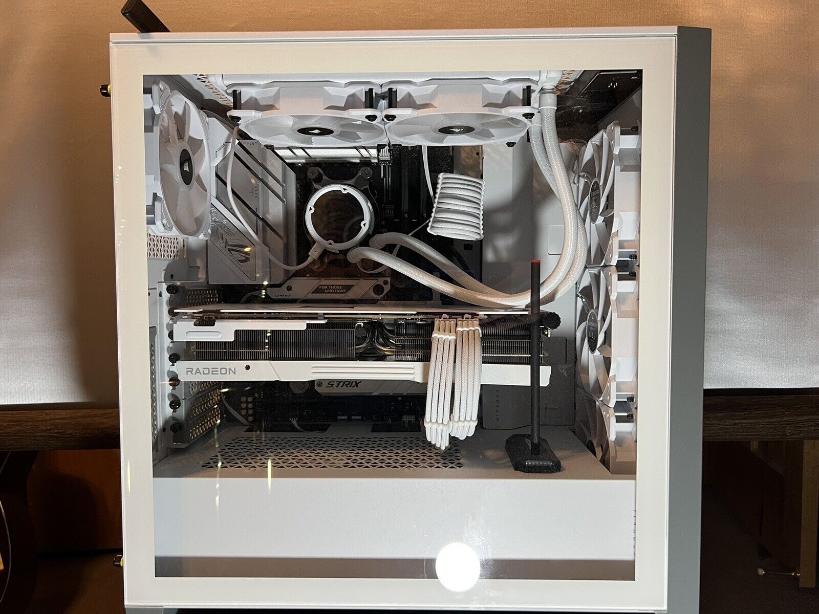 All White Custom Built Water Cooled Pc AMD