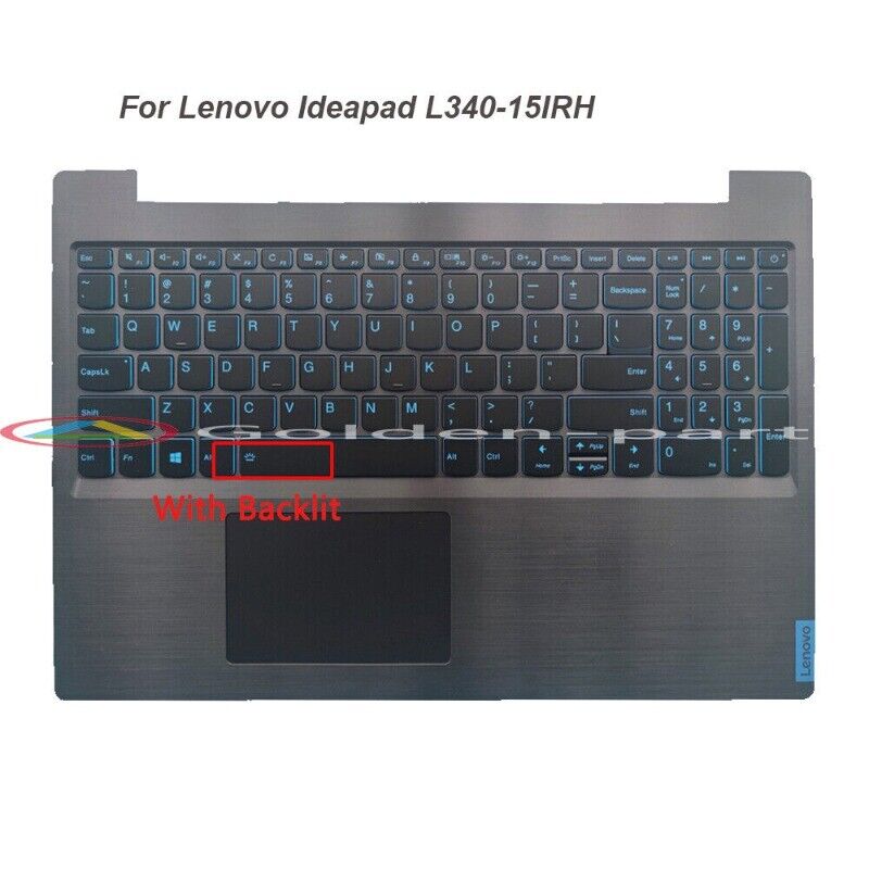 New For Lenovo Ideapad L340-15IRH Palmrest Backlit Keyboard 5CB0U42769