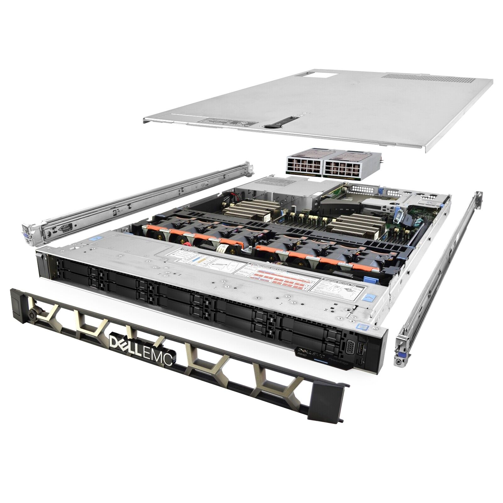 Dell PowerEdge R640 Server 2.10Ghz 56-Core 384GB 2x 960GB SSD H740P Rails