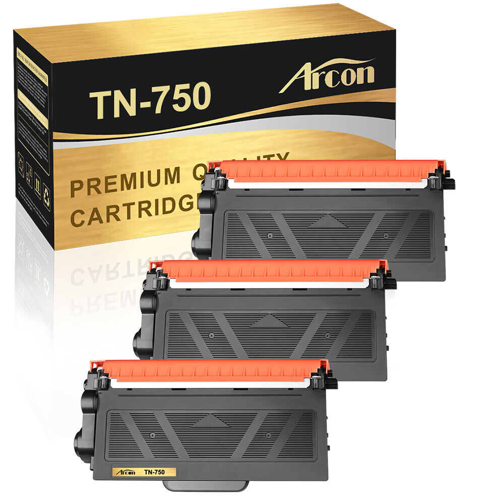 3PK TN750 BK Toner Compatible For Brother MFC-8950DWT HL-6180DWT 6180DW 5450DNT