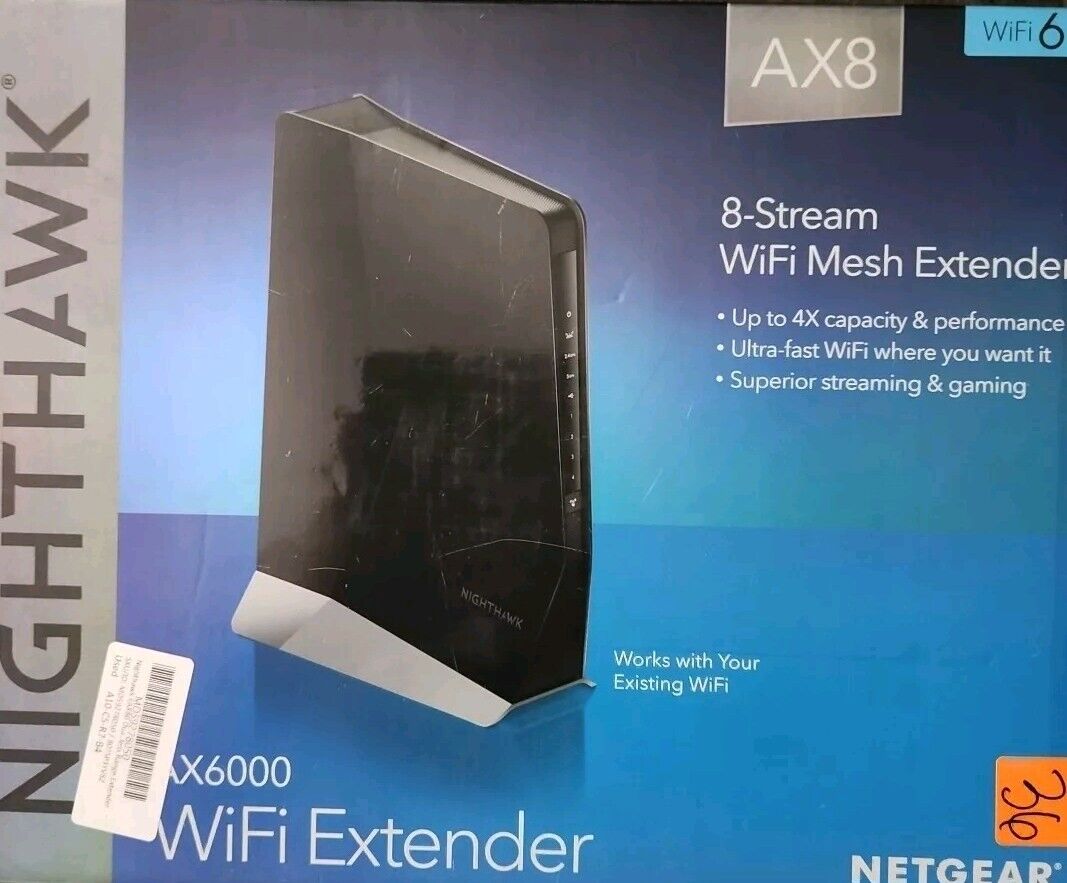 NETGEAR Nighthawk AX8 AX6000 WiFi Cable Modem Router Model: EAX80