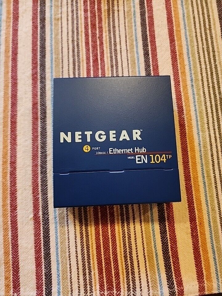 Netgear Model EN104TP 4-Port 10 Mbps  Ethernet Hub Unit Replacement Part Only