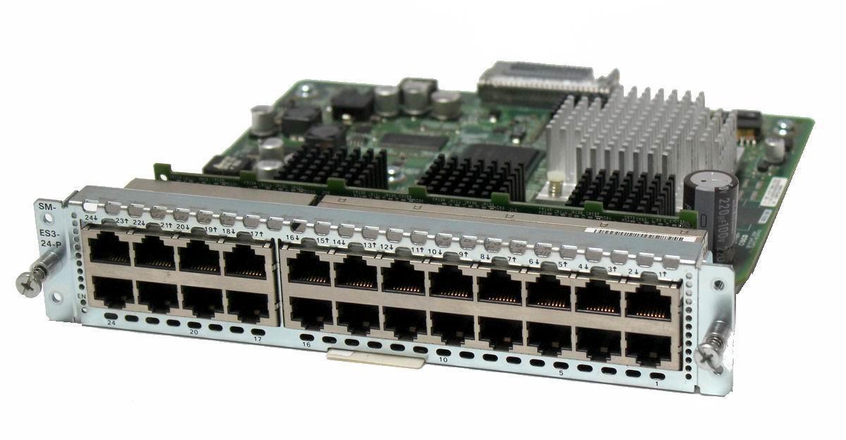 Cisco SM-ES3-24-P 23 ports FE 1 port GE PoE EtherSwitch for 2900 and 3900 Router