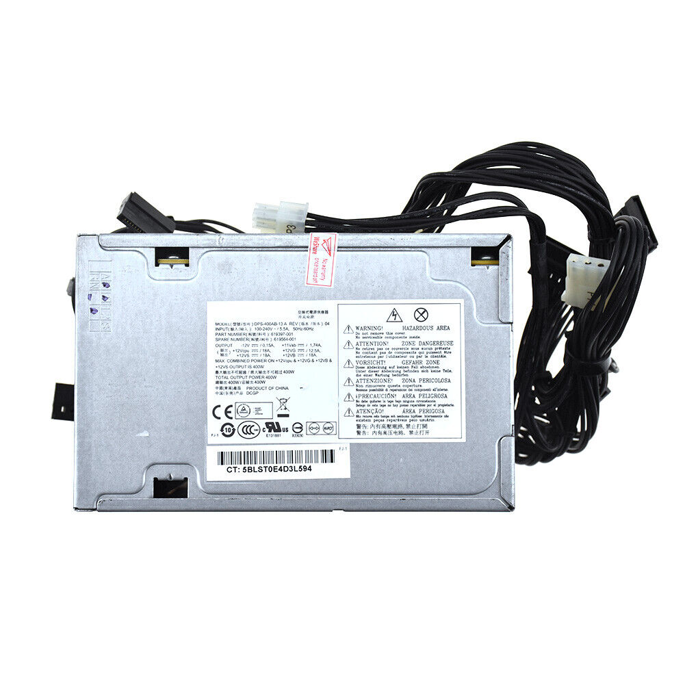 For HP Z210 Z220 CMT DPS-400AB-13A 619397-001 619564-001 Power Supply 400W