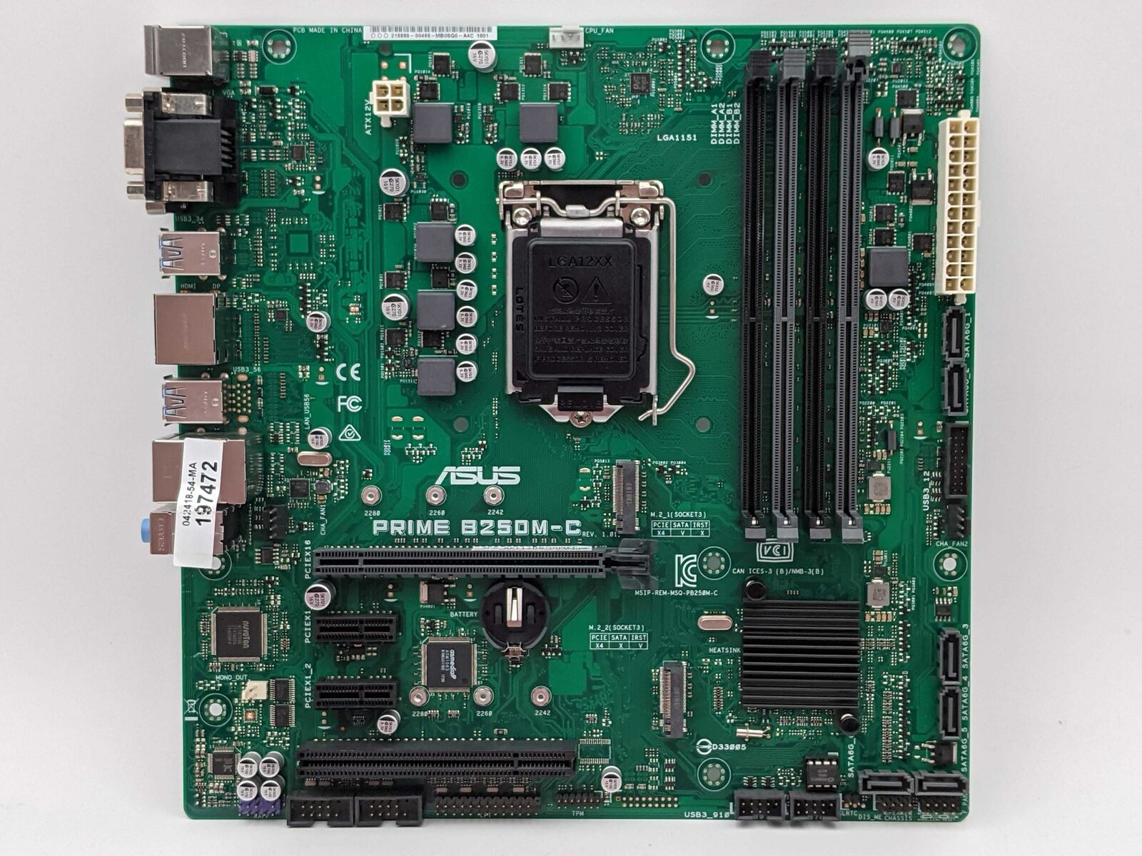 ASUS PRIME B250M-C/CSM LGA1151 6TH/7TH GEN CPU MOTHERBOARD