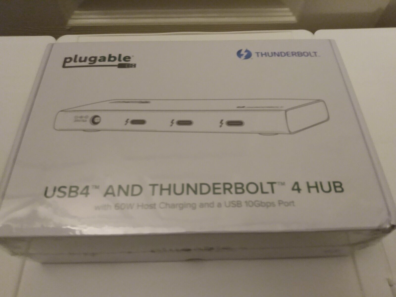 Plugable USB4 and Thunderbolt 4 Hub w/ 60W Charging 10Gbps USB4-HUB3A New Sealed