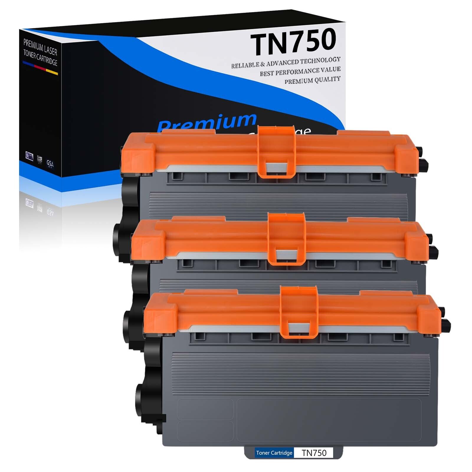 3PK TN750 Toner Cartridge for Brother TN-750 DCP-8110DN DCP-8150DN MFC-8510DN