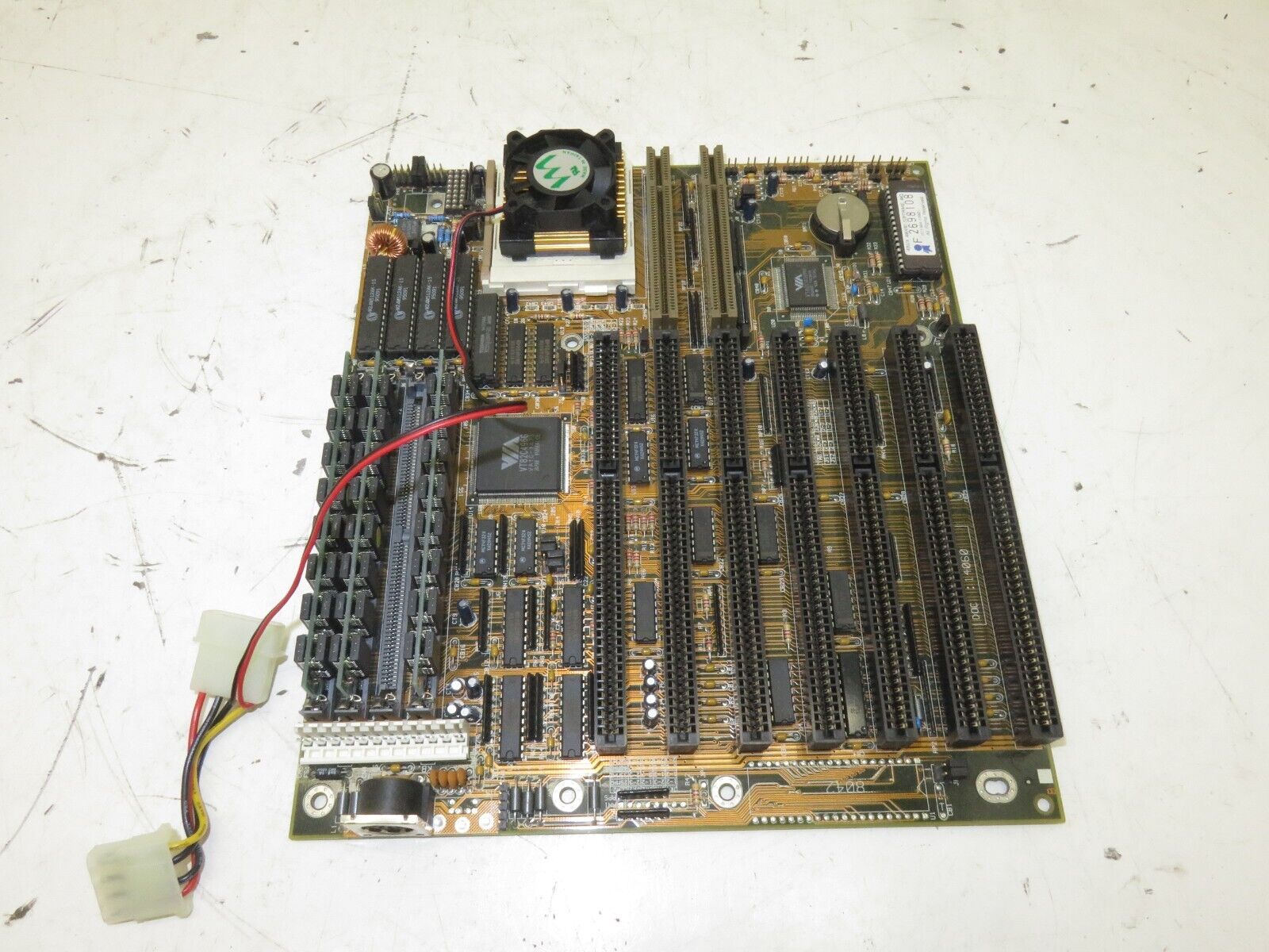 FIC 486-PVT Baby AT Motherboard w/ Intel 486DX4-S 100MHz 24MB Ram
