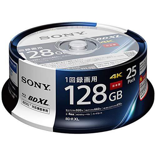 SONY Blu-ray Disc 25packs BD-R XL 128GB for Video1-4x 25BNR4VAPP4 Japan New F/S