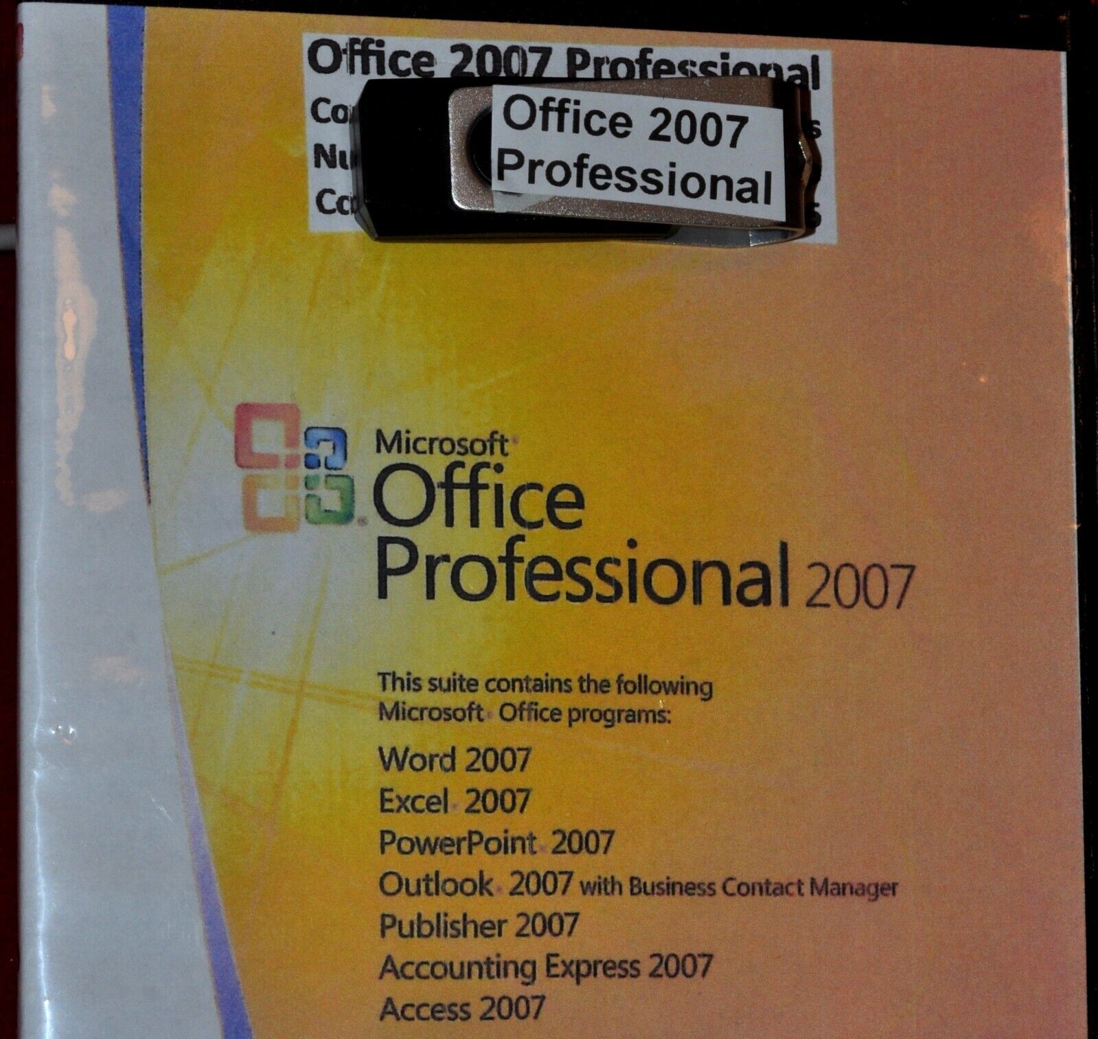 Microsoft Office 2007 Professional FIVE USB INSTALLS PCs Laptops NETBOOKS