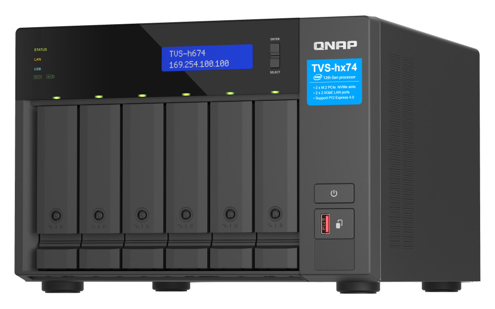 QNAP TVS-h674-i5-32G-US 6 Bay High-Speed Desktop NAS Storage System