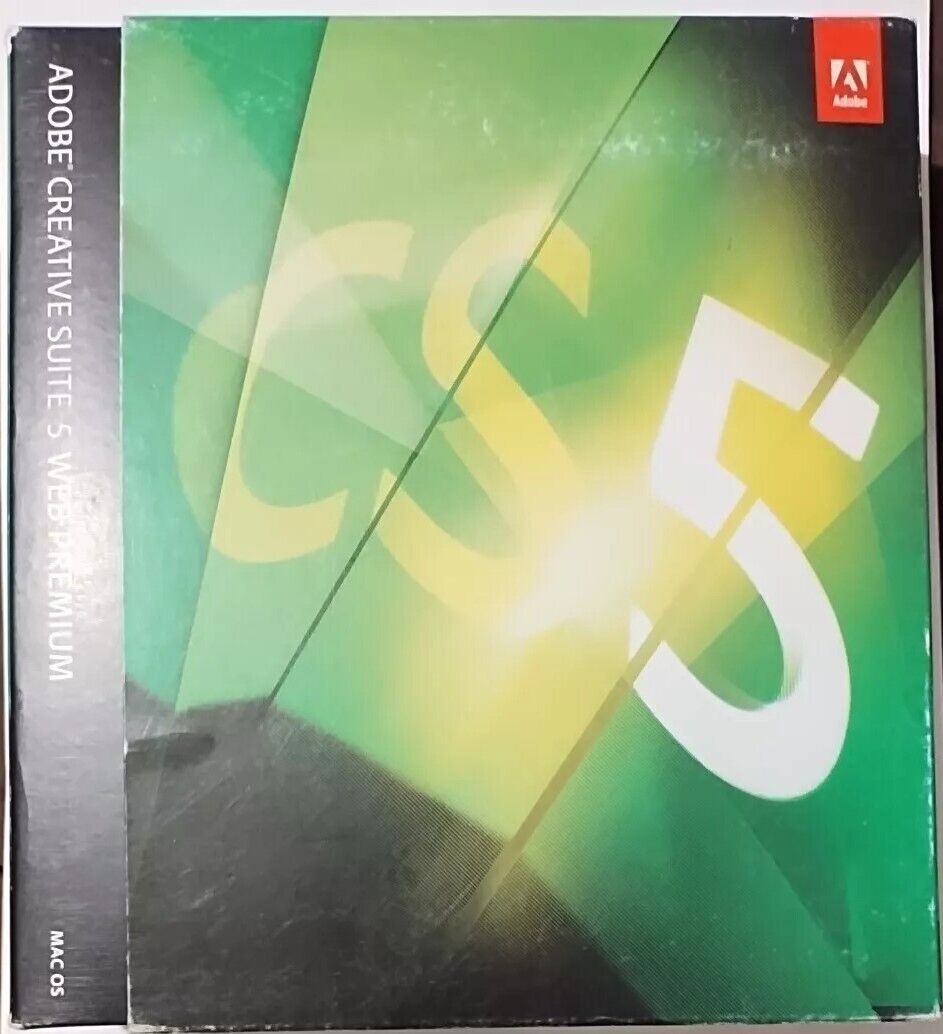 Adobe Creative Suite 5 Web Premium Mac OS 65067540 3-disc Box Set +KEY VG fr/shp