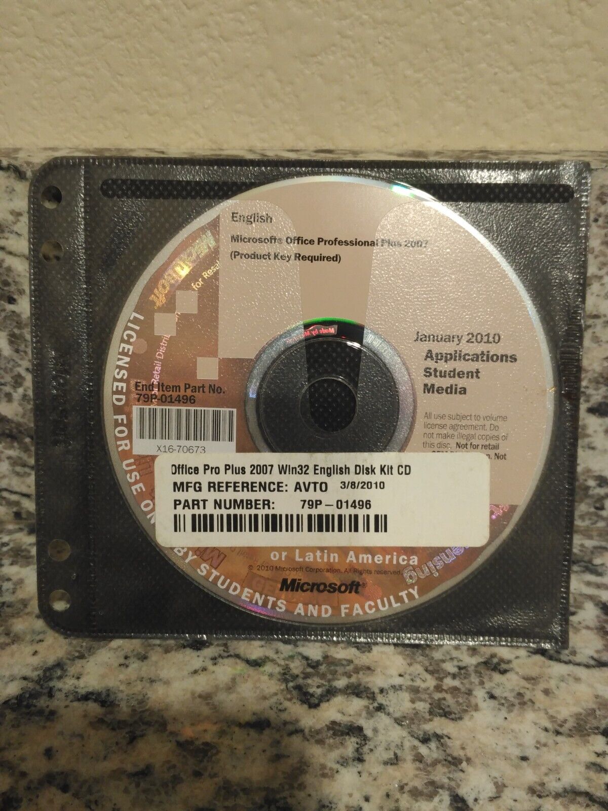 Office Professional 2007 and Serial Number