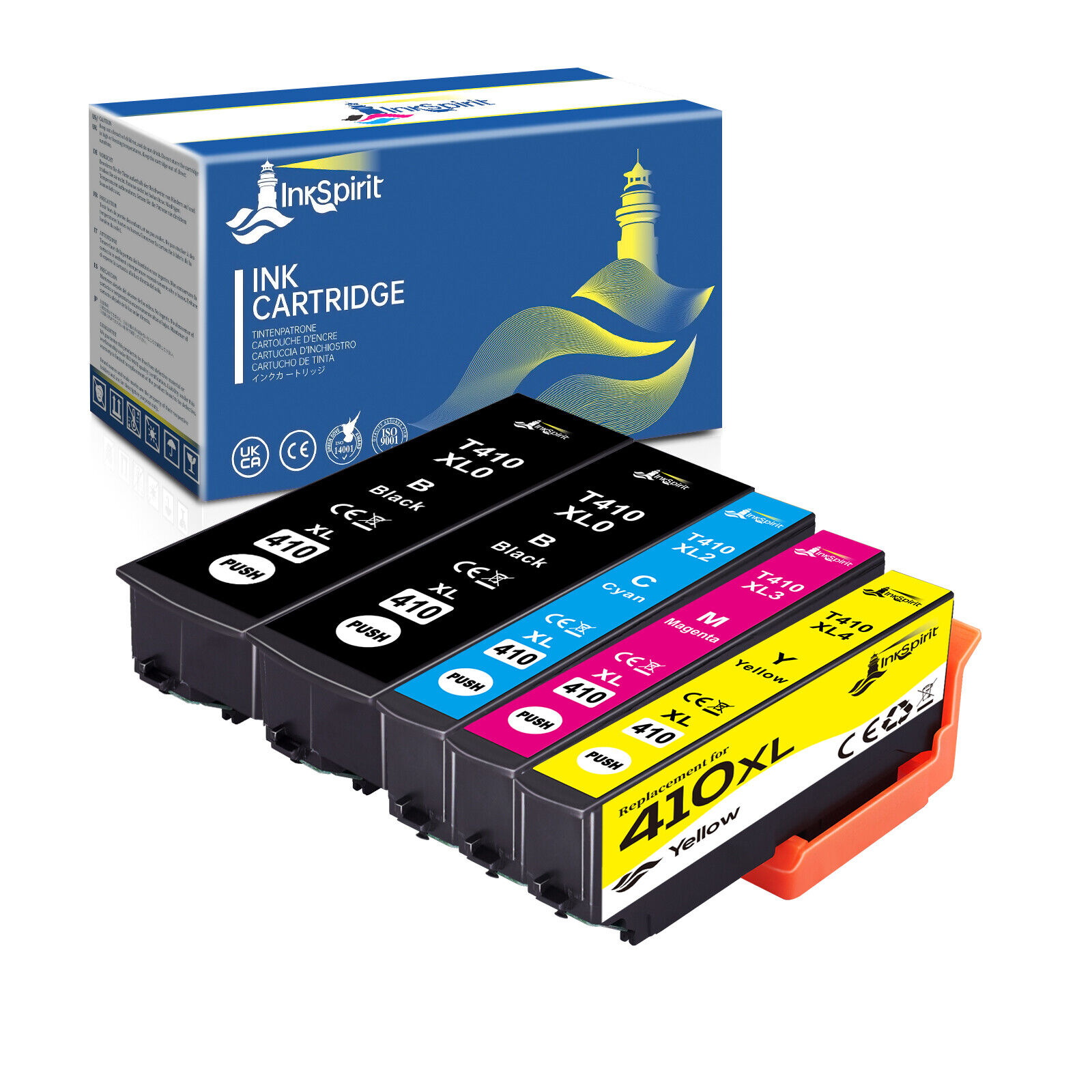 5 PK T410XL Ink Cartridges For Epson 410XL XP-830 XP-630 XP-7100 XP-635 XP-640