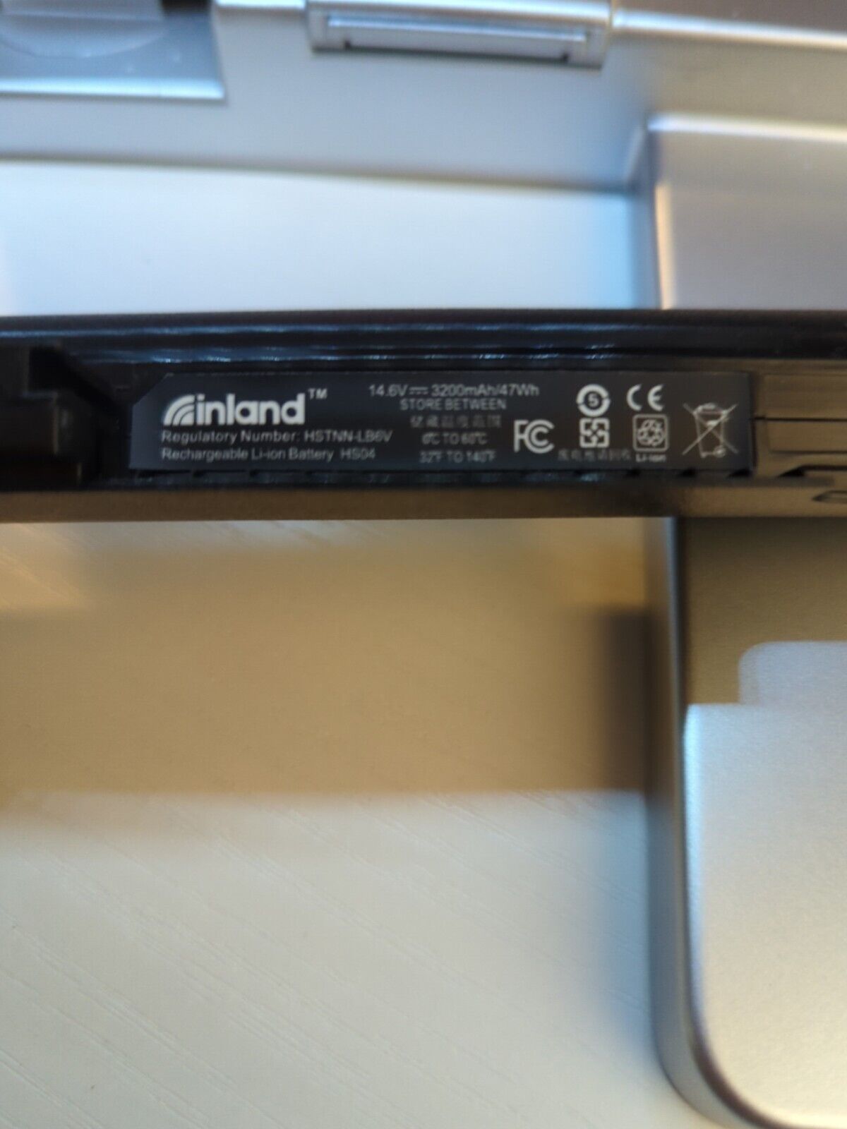 Inland Premium Laptop Battery External 14.6V Type Li-ion HSTNN-LB6V