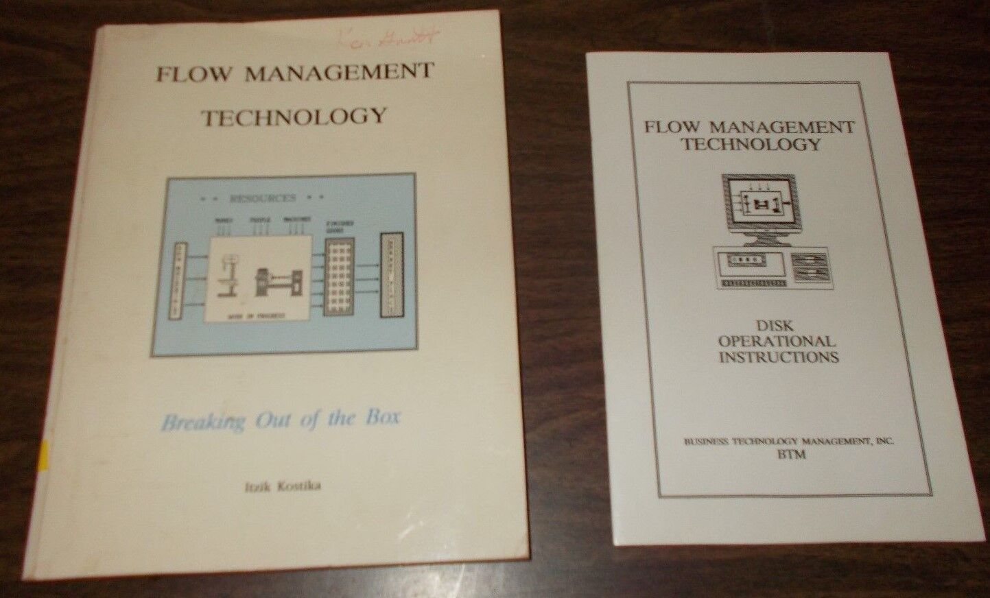 1989 book Flow Management Technology +disk operation,vtg computing,manufacturing
