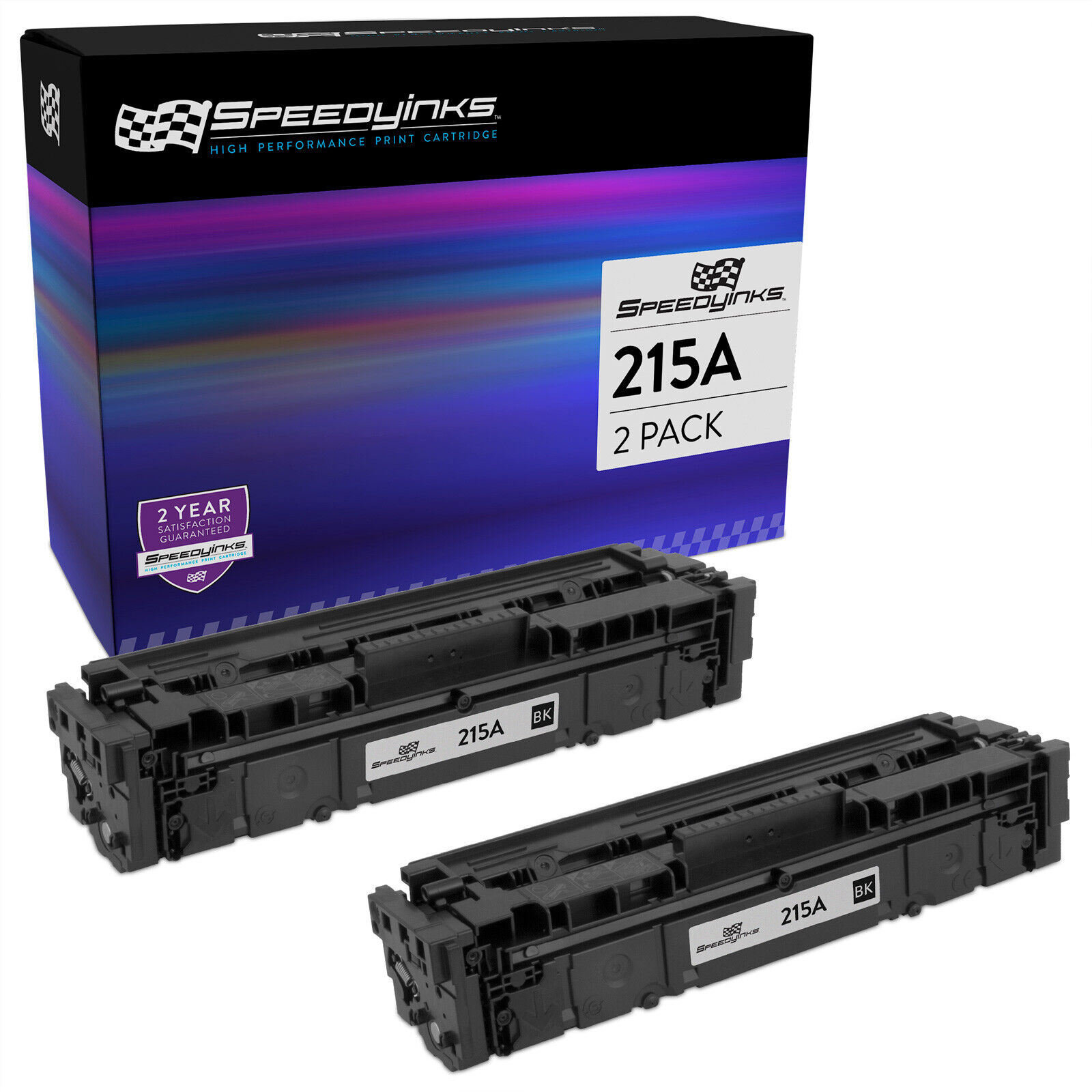 Speedy 2PK Replacement for HP 215A W2310A Black Toner With Chip M183fw, M182nw