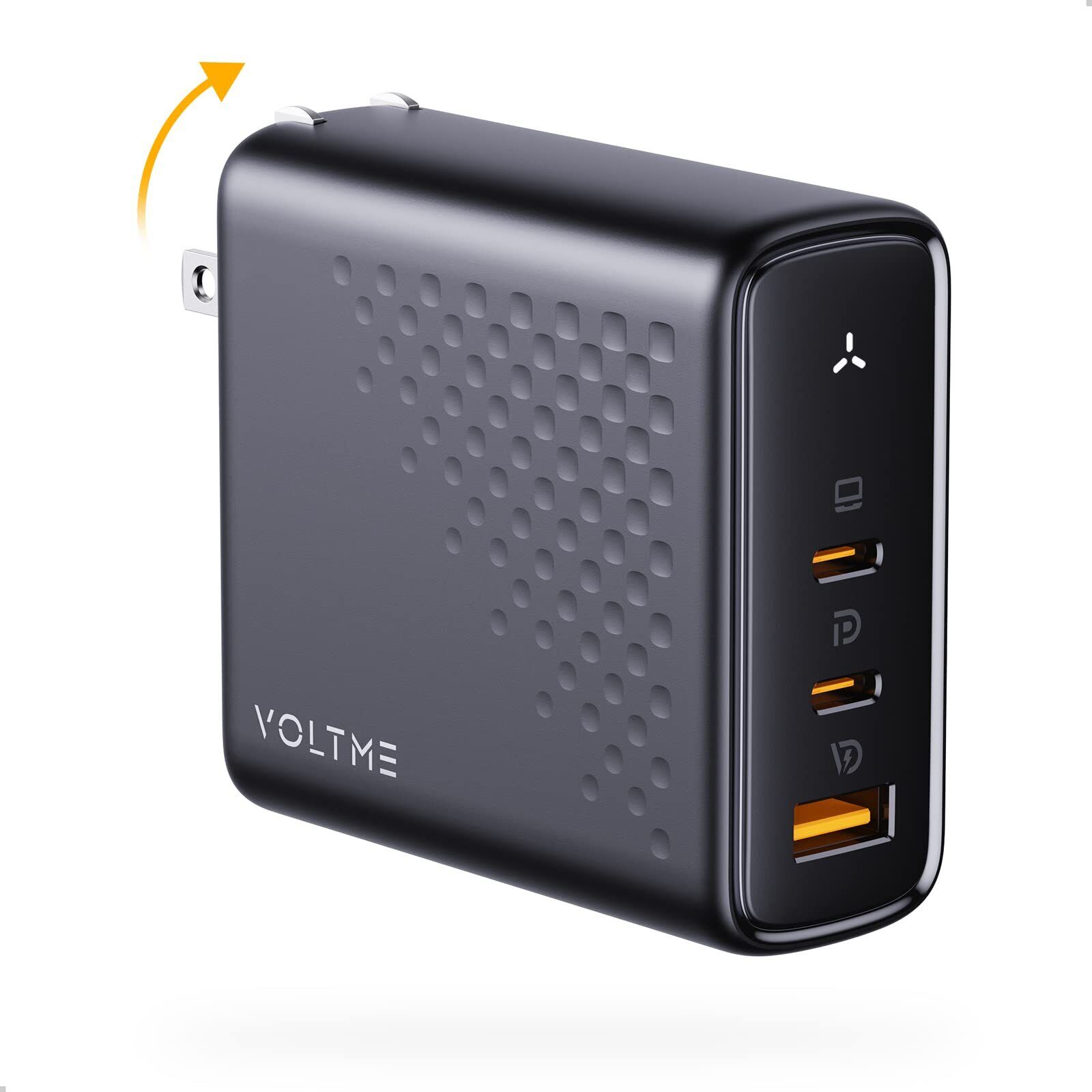 VOLTME 140W USB C Charger, PD3.1 PPS GaN Charger, 3-Port Fast Laptop Wall Cha...