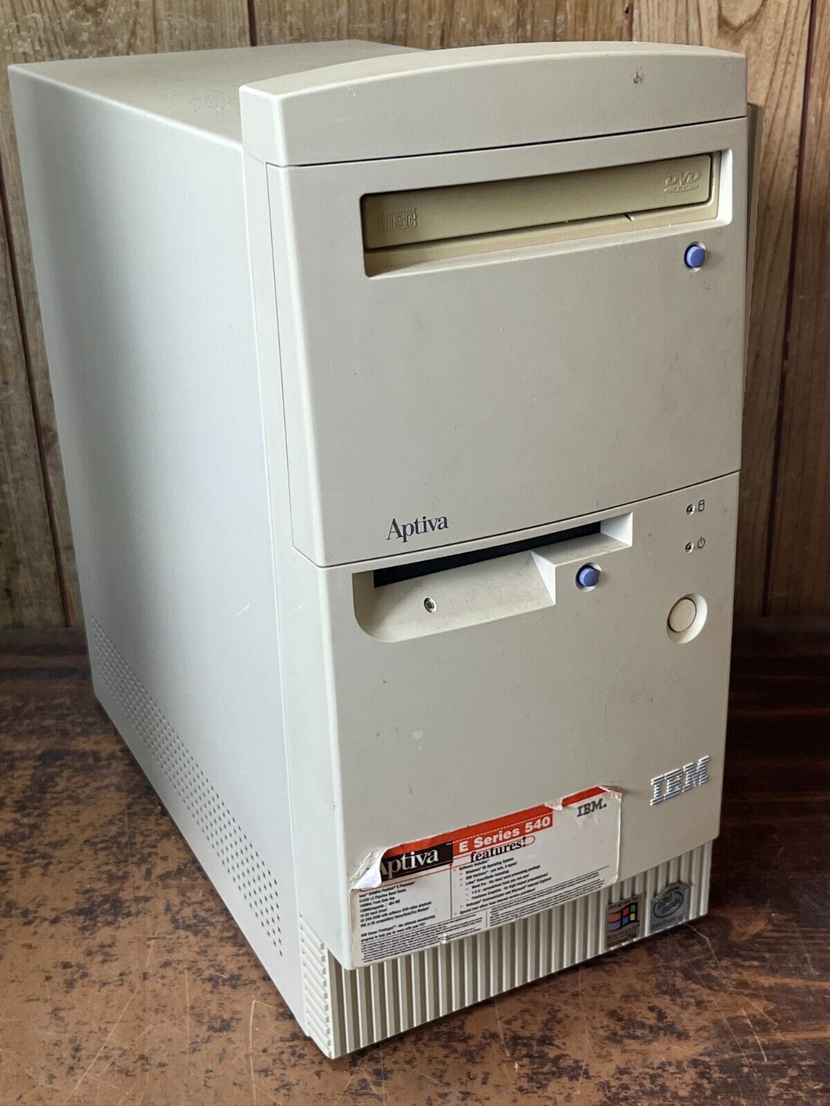 Vintage IBM APTIVA 540 Windows 98 Computer 1ghz 128mb 10gb Serial Parallel Flopp