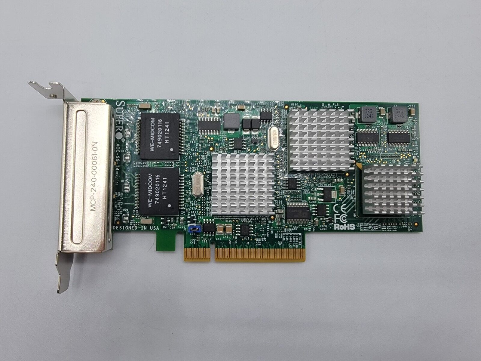 Supermicro AOC-SG-i4 Quad Port Gigabit PCI-E 2.0 x4 Ethernet Controller NIC