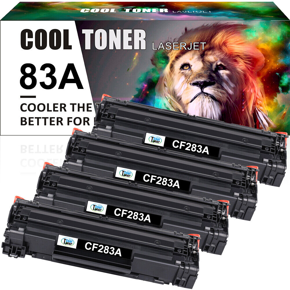 4PK CF283A 83A Toner Compatible with HP LaserJet MFP M127fn M127fw M201dw M125a