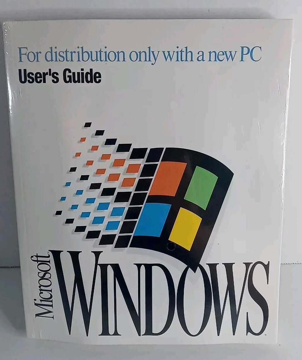 Vibtage Microsoft Windows 3.1 User's Guide + Software Brand New Sealed Very Rare