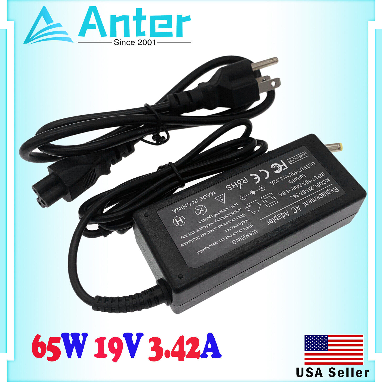 New AC Adapter For Gateway MS2274, MS2285, NV5214U Laptop Charger Power Cord