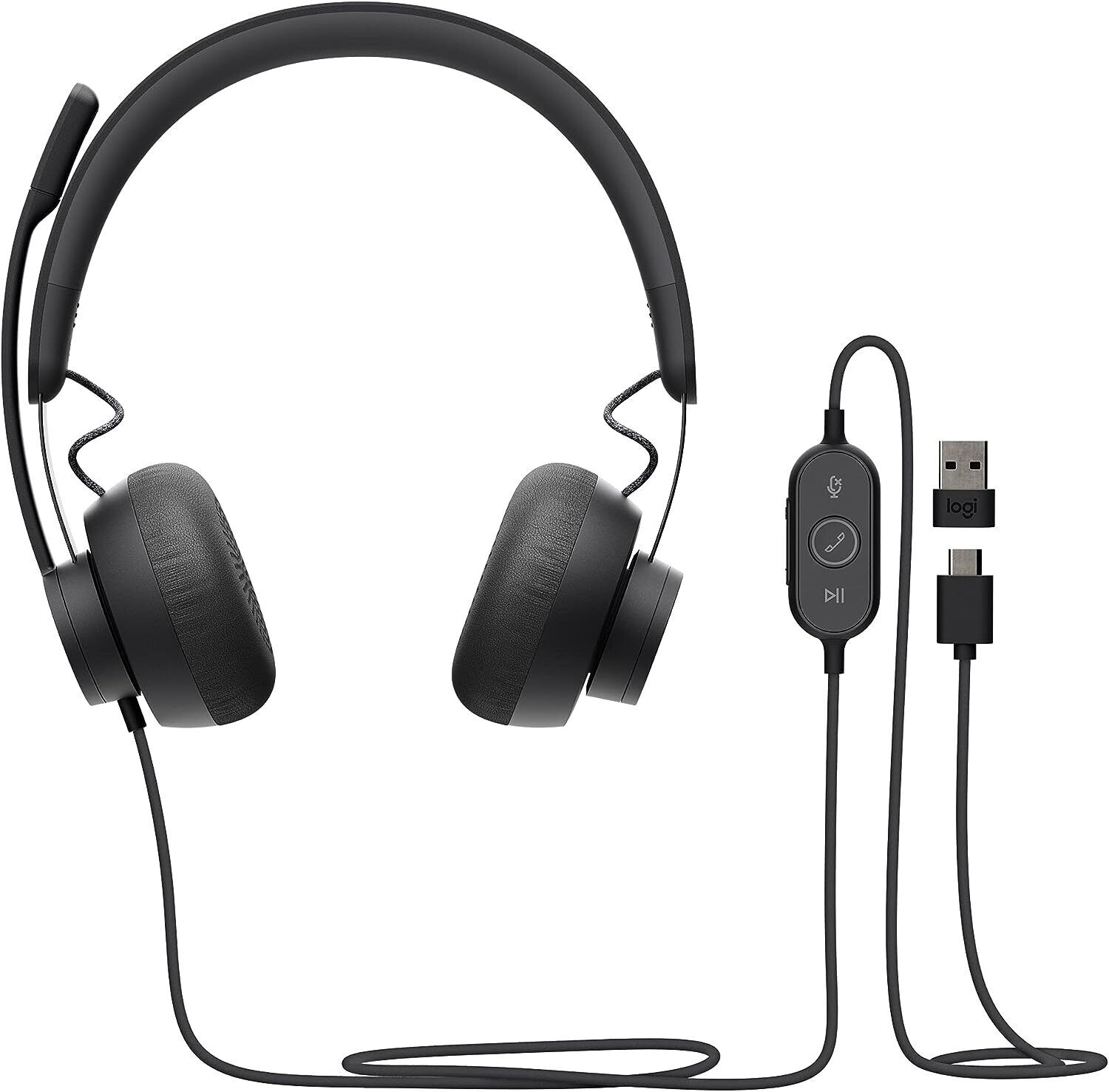 Logitech Zone Wired Headset 981-000871 Microsoft Teams with noise-canceling