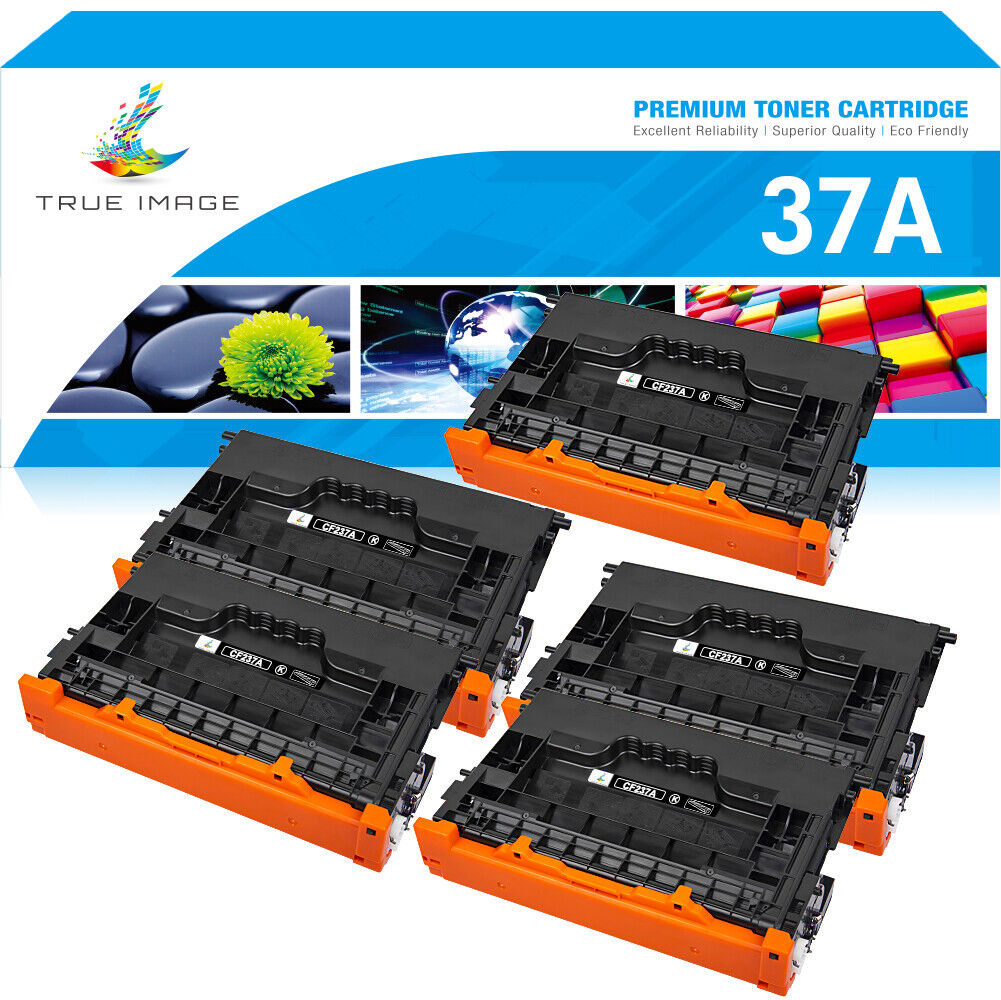 5PK CF237A 37A BK Toner Compatible With HP LaserJet Enterprise M609x MFP M632h
