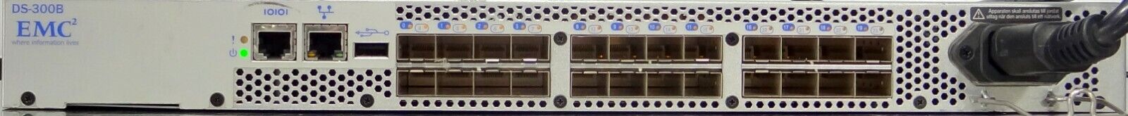 EMC2 DS-300B 24-Port Managed Switch Brocade 300 100-652-065