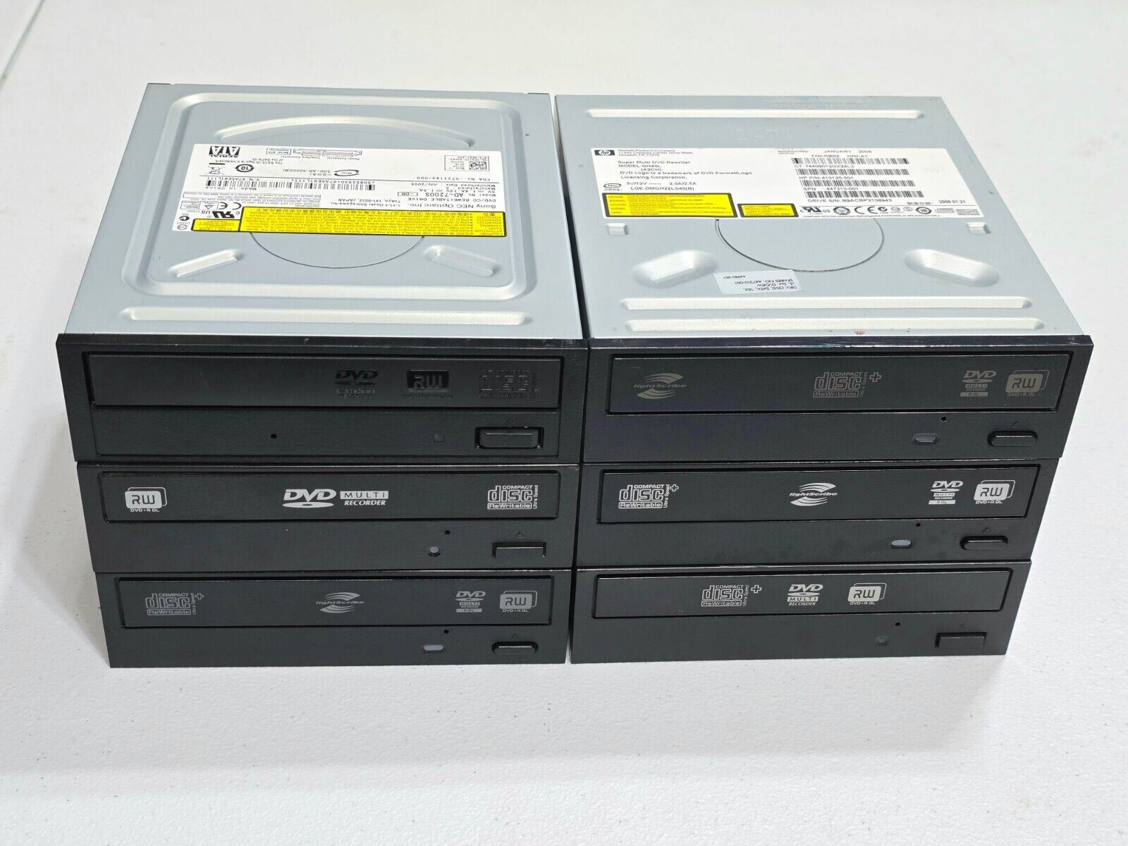 Lot of 6-DVDRW SATA Drive DVD CD RW Drive Burner For Internal Desktop Computer