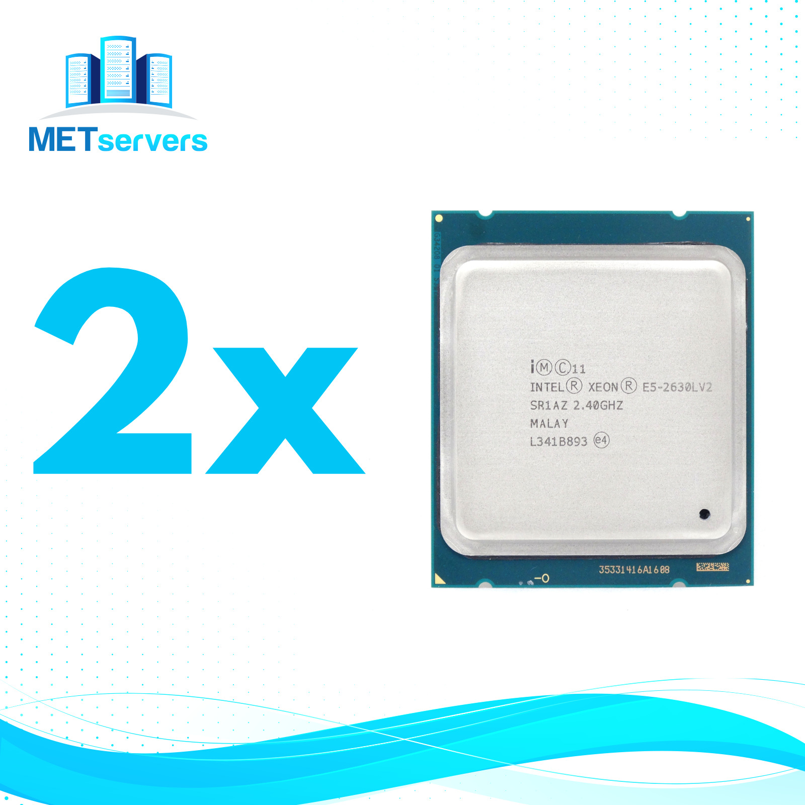  2x Lot of Intel Xeon E5-2630L v2 2.4GHz 6-Core 15MB LGA2011 CPU Processor 