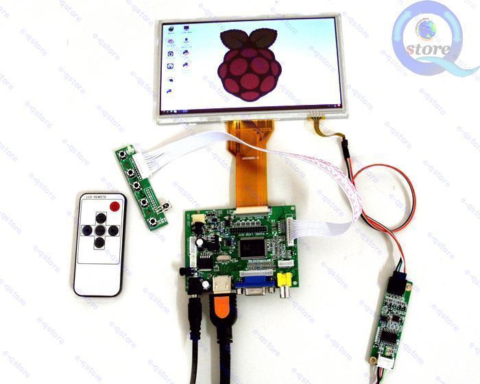 Diy Monitor for Raspberry Pi-(HDMI+VGA+2AV)Lcd Driver+7\