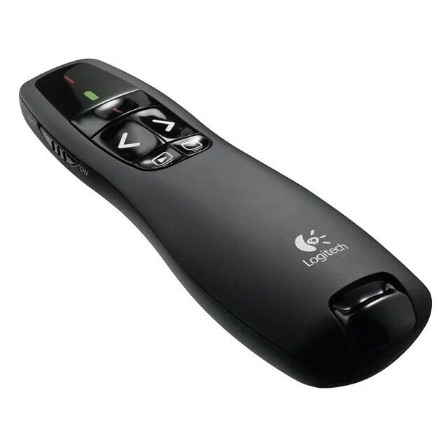 Logitech R400 Wireless Presenter Remote Control & Laser Pointer With Case