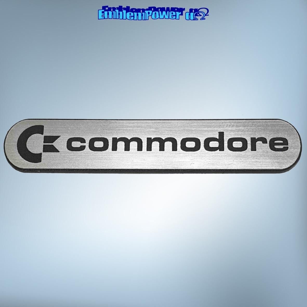 COMMODORE 68x13mm Emblem D 64 A1200 Sticker Badge Decal Logo Aufkleber C64 C128