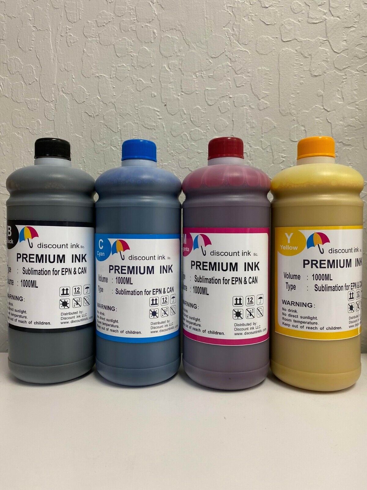 4x1000ml Sublimation Ink for Canon printers Refill Ink CISS CIS