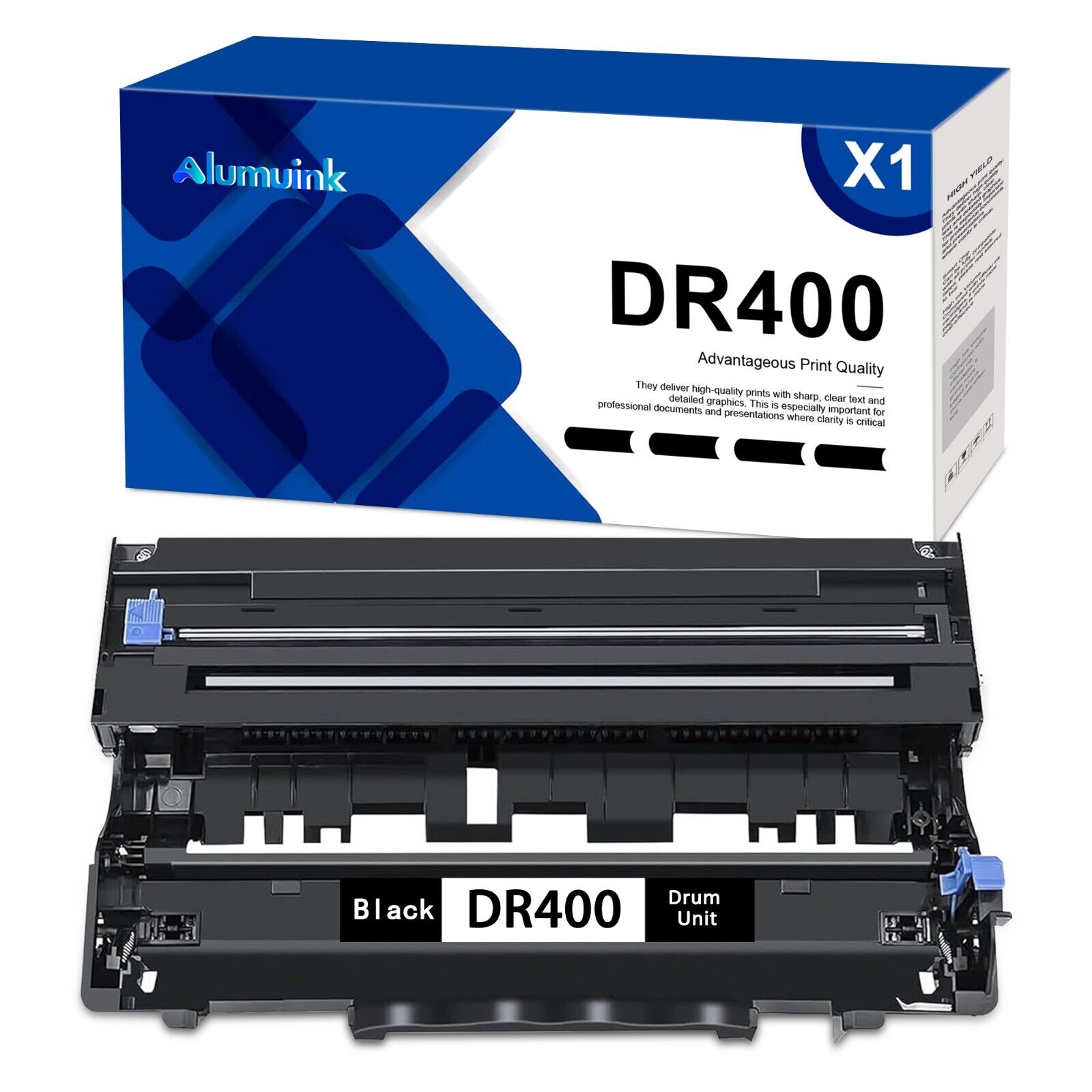 1PK High Yield DR400 Drum Unit Replacement for Brother DR 400 DCP-1200 Printer